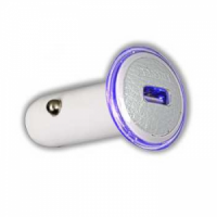 Adaptador Isqueiro Usb FitCase DS-CH-01 Branco/Roxo